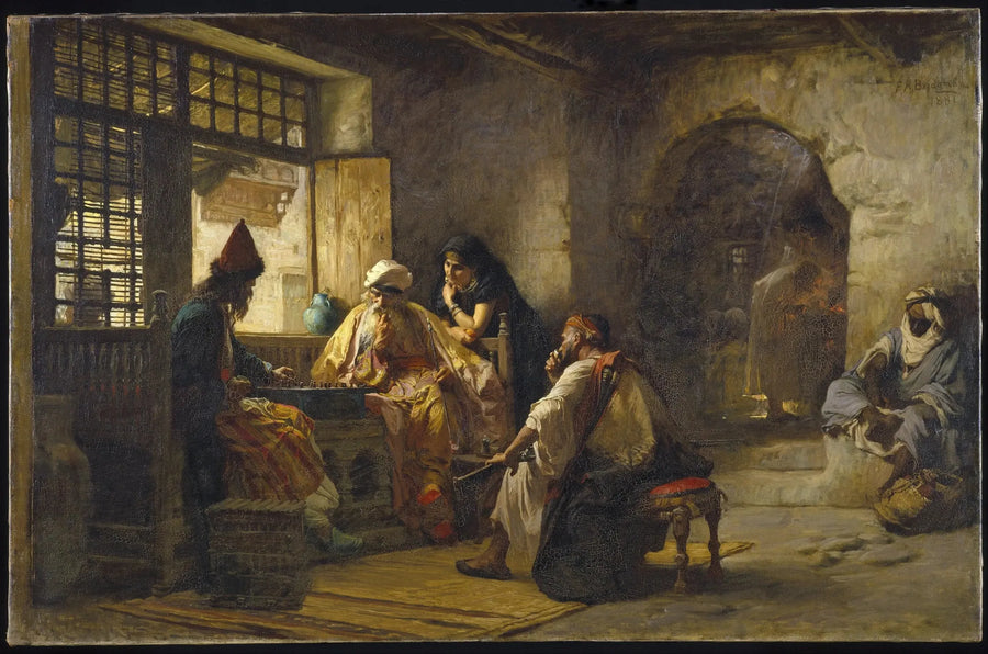 İlginç bir oyun - Frederick Arthur Bridgman