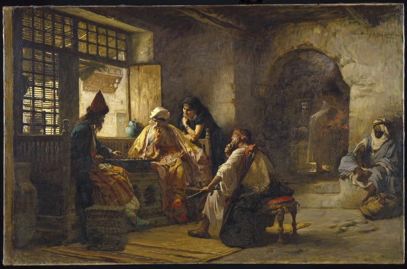 İlginç bir oyun - Frederick Arthur Bridgman