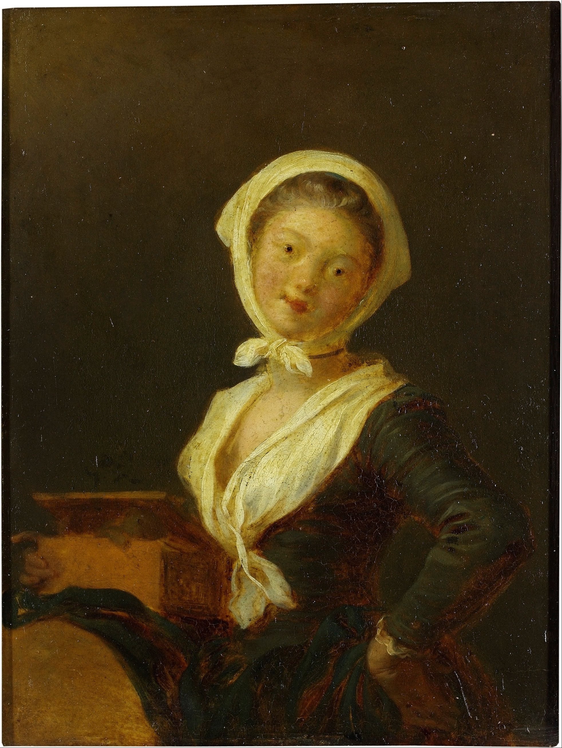 Un joueur d'orgue de barbarie (une femme de Savoie) - Jean-Honoré Fragonard