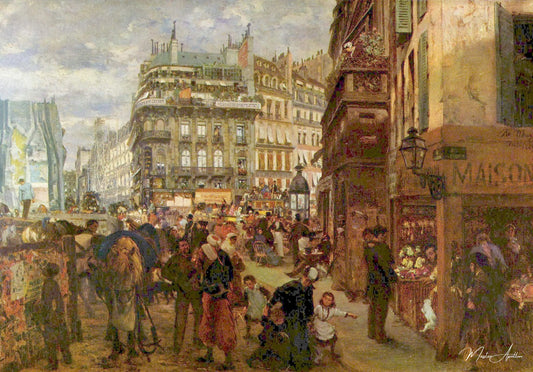 Un jour de semaine à Paris - Adolph von Menzel - Reproductions de tableaux et peintures haut de gamme