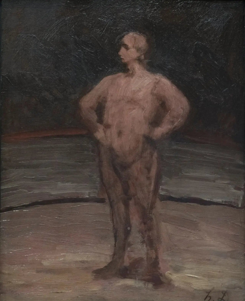 Un lutteur debout - Honoré Daumier image 1 reproduction artisanale de tableau