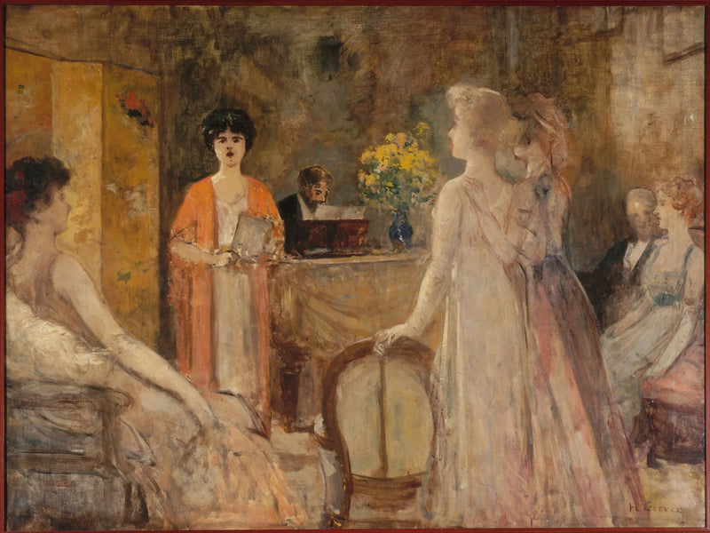 Un mardi, soirée chez Madeleine Lemaire - Henri Gervex