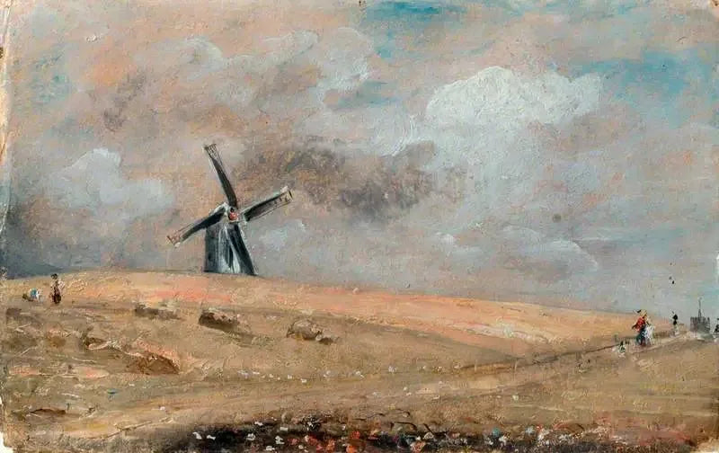 Brighton yakınlarında bir rüzgar değirmeni - John Constable
