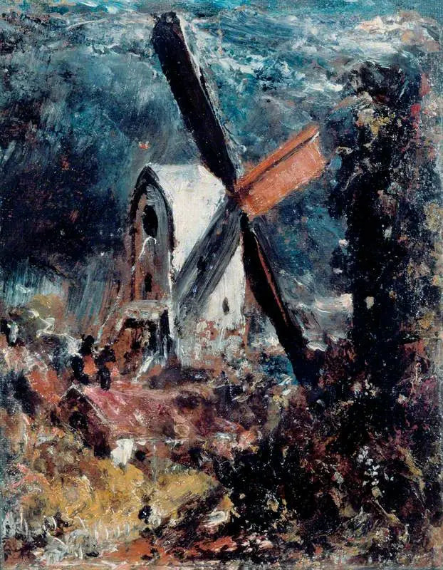 Brighton yakınlarında bir rüzgar değirmeni - John Constable