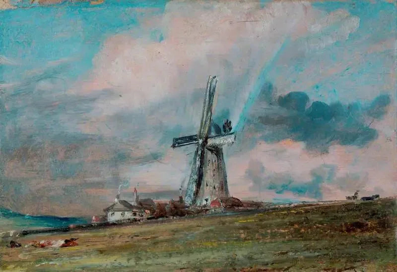 Brighton yakınlarındaki Downs'ta bir yel değirmeni - John Constable