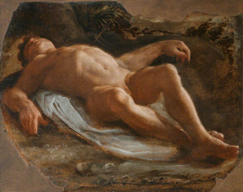 Uzun Erkek Vücut Parçalı Figür - Annibale Carracci