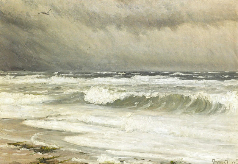 Un paysage côtier à Skagen. - Michael Peter Ancher
