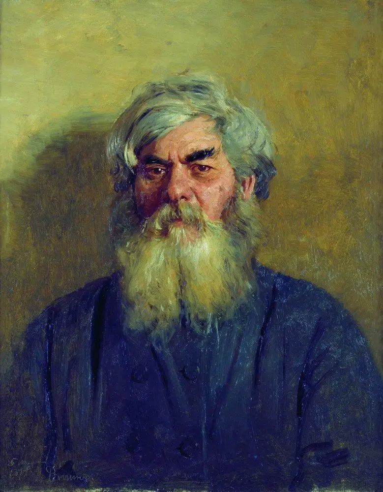 Un paysan avec un mauvais œil. - Ilya Repin - Alpha Reproduction