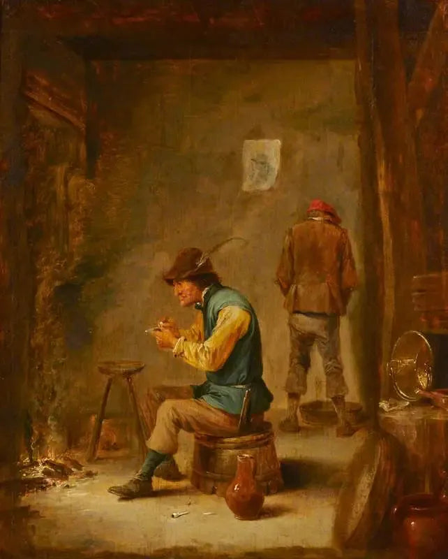 Bir çiftçi piposunu dolduruyor - David Teniers le Jeune