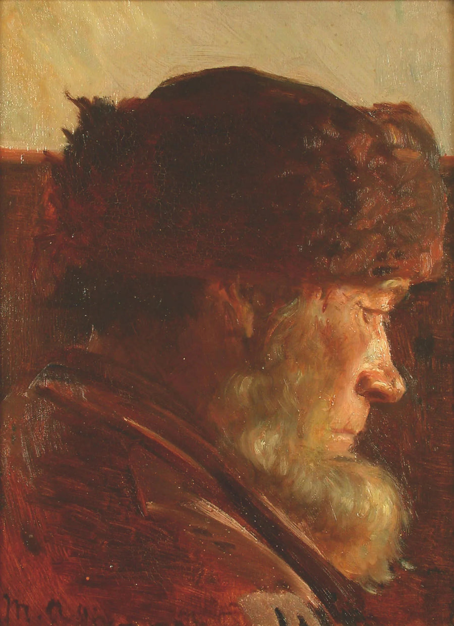 Bir sakallı balıkçı. - Michael Peter Ancher