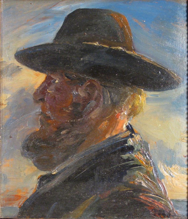 Gün batarken bir balıkçı - Michael Peter Ancher