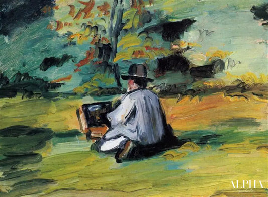 Un peintre au travail - Paul Cézanne - Reproductions de tableaux et peintures haut de gamme