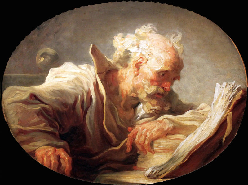 Bir Filozof Okuyan - Jean-Honoré Fragonard