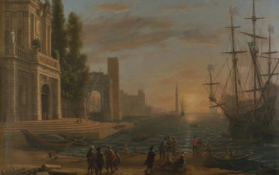 Bir liman - Claude Lorrain