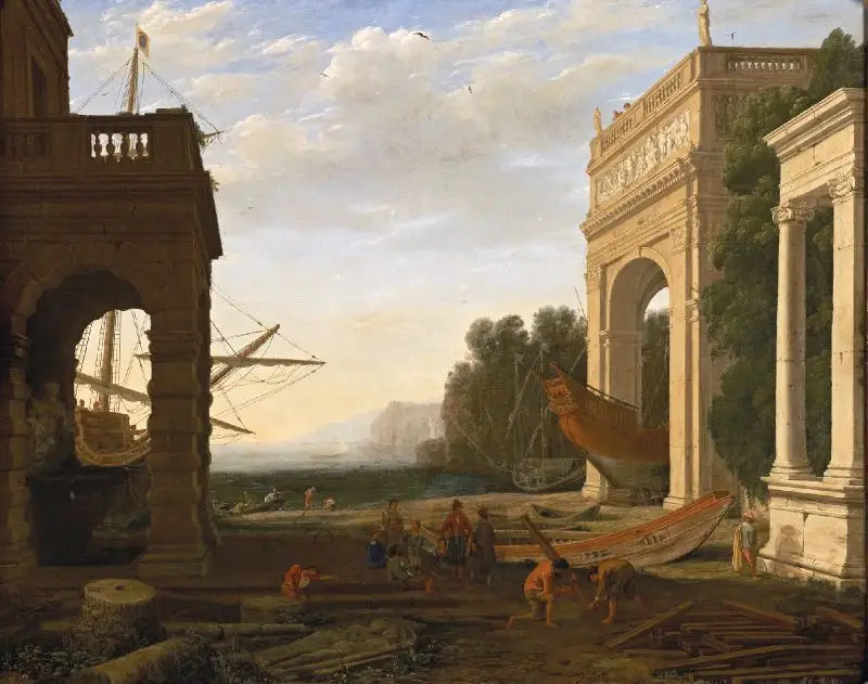 Akdeniz liman şehri, gemilerle - Claude Lorrain
