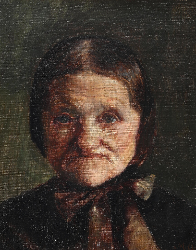 Maren Bollerhus'un portresi. - Michael Peter Ancher