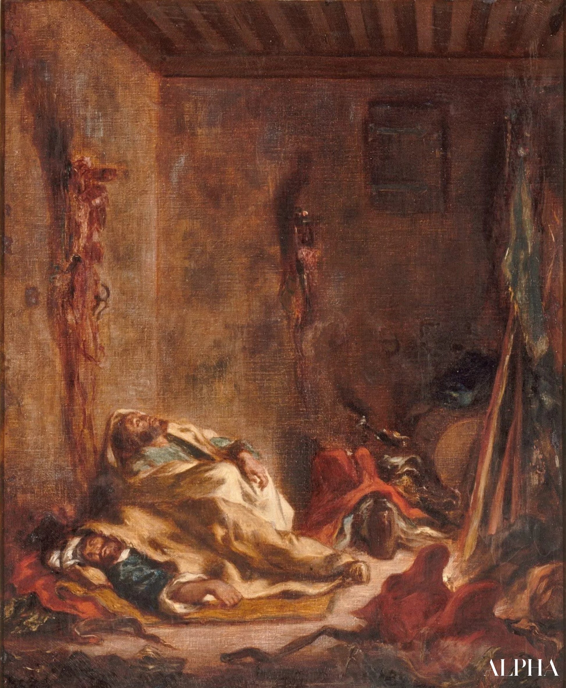 Un poste de garde à Meknès - Eugène Delacroix - Reproductions de tableaux et peintures haut de gamme