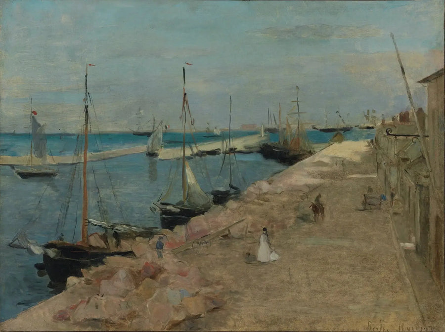 Lorient'te Bir İskelesi - Berthe Morisot