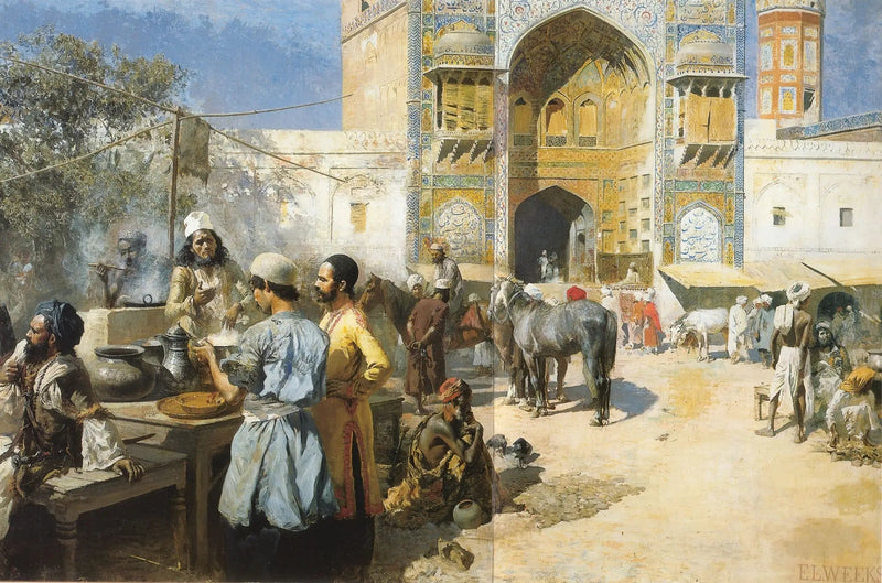 Açık Hava Restoranı, Lahor - Edwin Lord Weeks