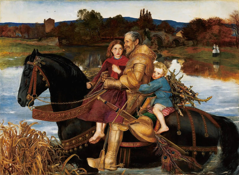 Geçmişten Bir Rüya: Sir Isumbras Ford'da - John Everett Millais