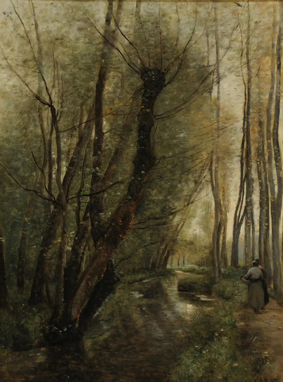 Bir dere, Beauvais civarı - Jean-Baptiste Camille Corot
