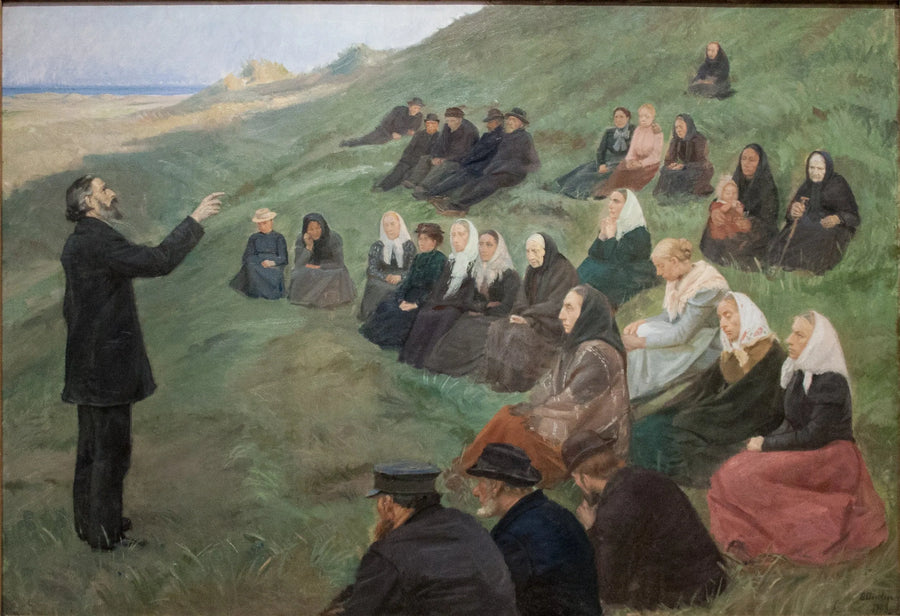 Bir Tarlada Vaaz - Anna Ancher