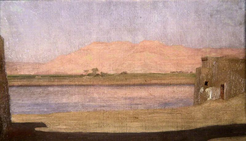 Nil üzerindeki bir tapınak - Frederic Leighton