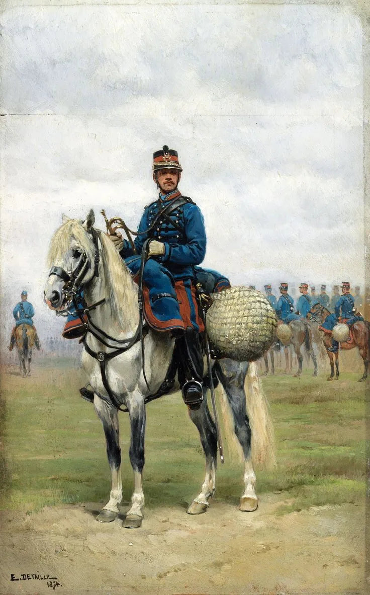 Atlı bir trompetçi - Édouard Detaille