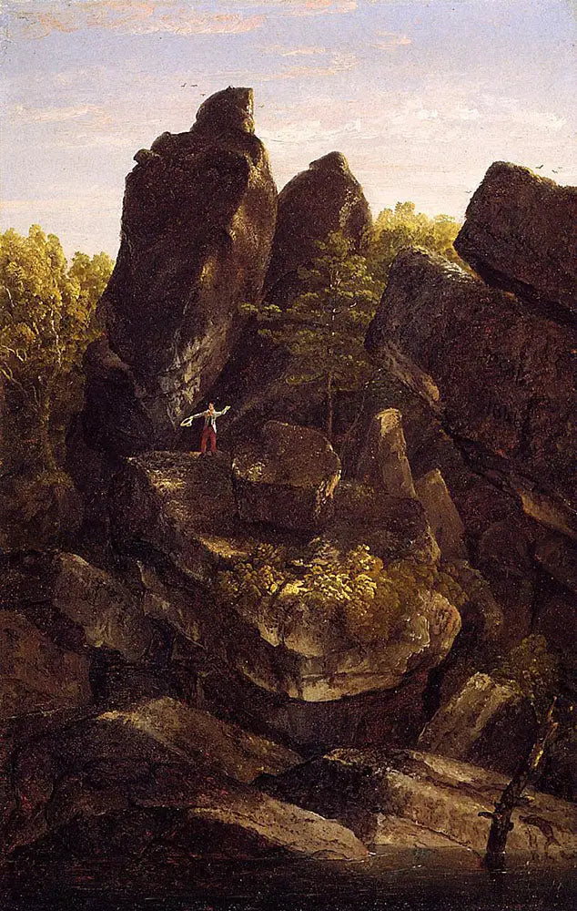 Bir kayalık vadi - Thomas Cole