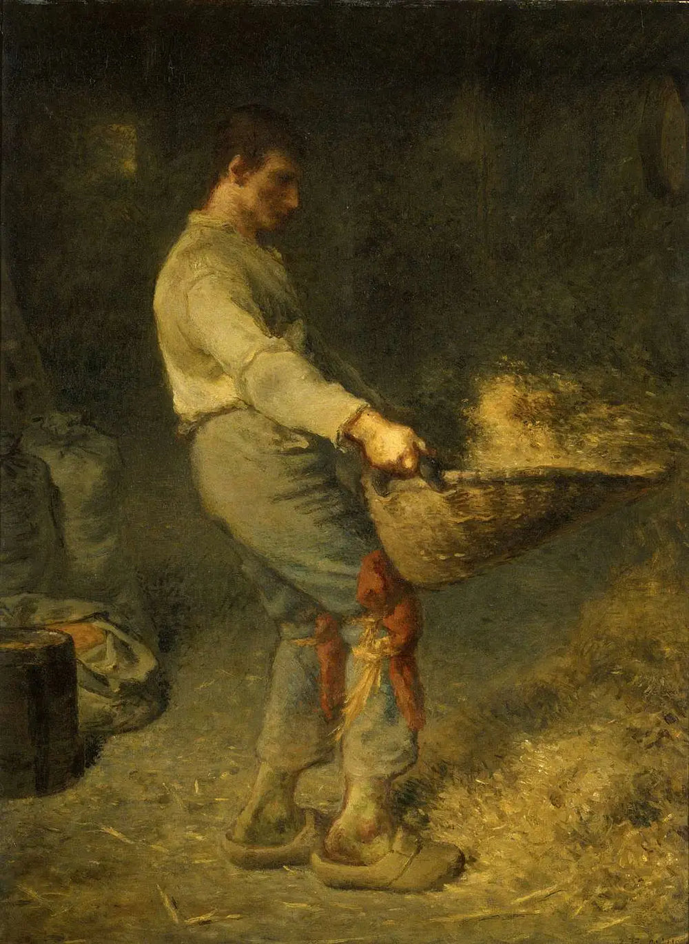 Un vanneur - Jean-François Millet - Alpha Reproduction