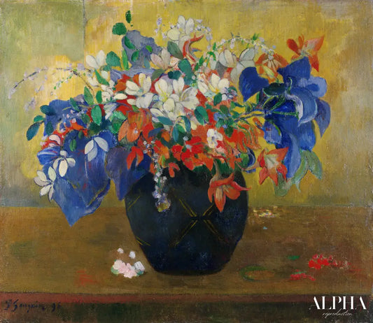 Un vase de fleurs - Paul Gauguin - Reproductions de tableaux et peintures haut de gamme