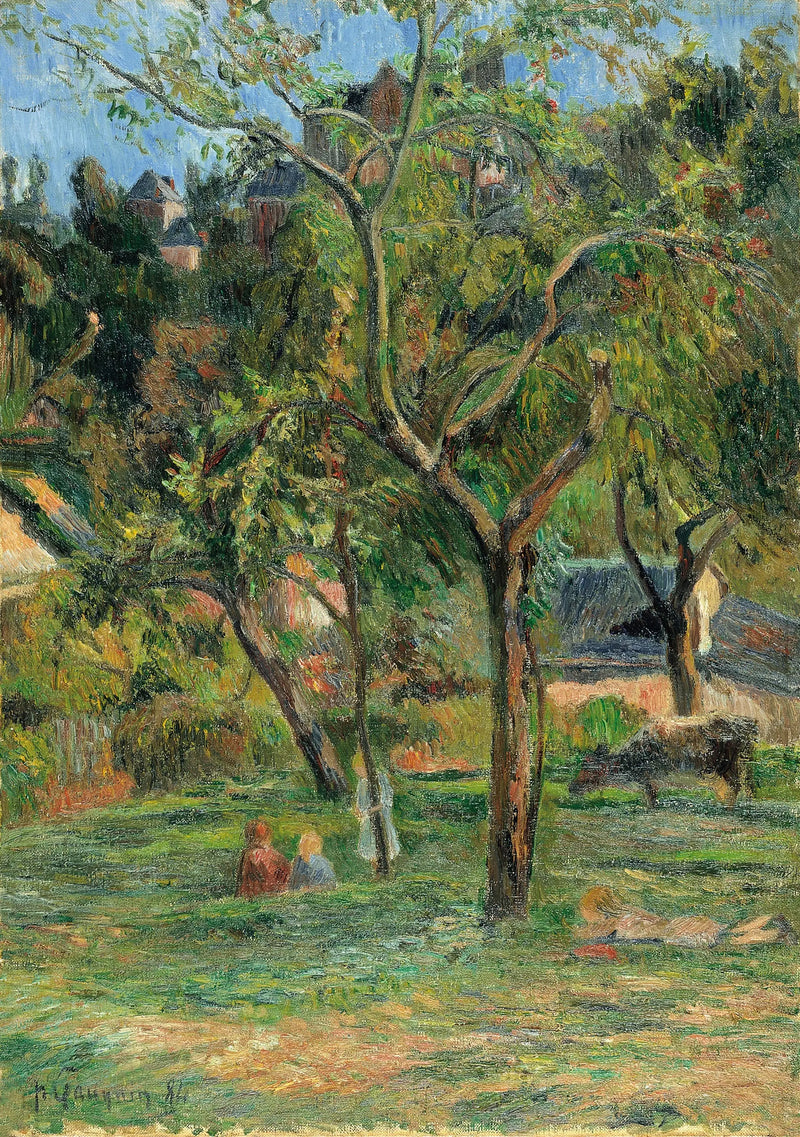 Bihorel Kilisesi'nin Altında Bir Bahçe - Paul Gauguin