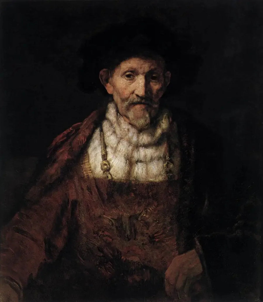 Eski bir adam şatafatlı bir kostüm içinde - Rembrandt