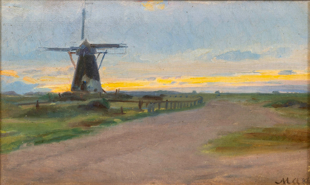 Un vieux moulin à vent. - Michael Peter Ancher - Alpha Reproduction