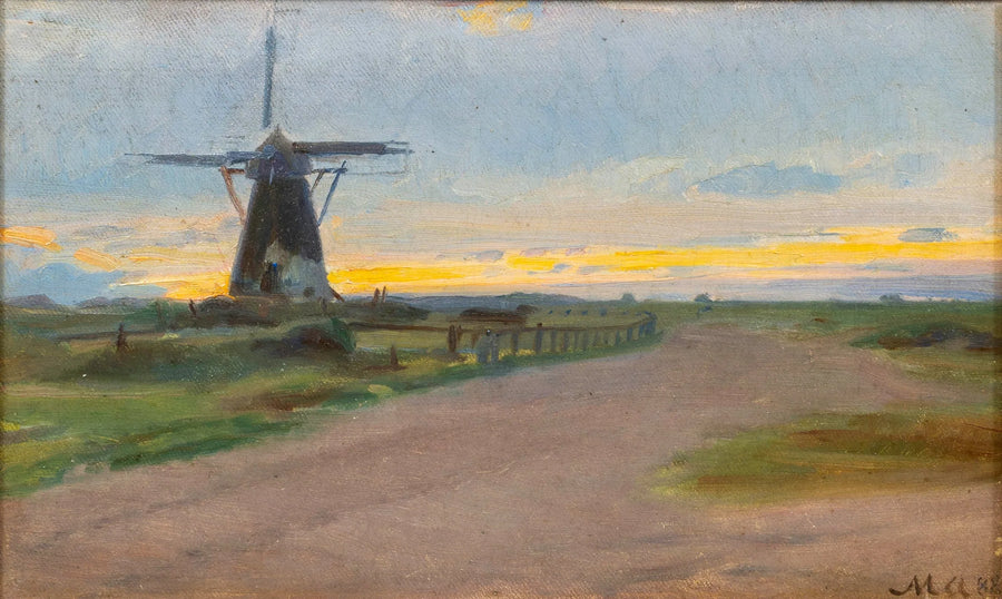 Eski bir rüzgar değirmeni. - Michael Peter Ancher
