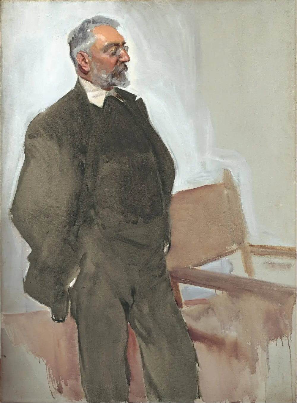 Reproduction du tableau « Unamuno - Joaquín Sorolla » par Alpha Reproduction en peinture à l’huile