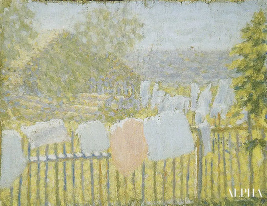 Underwear on the fence - Kazimir Malevich - Reproductions de tableaux et peintures haut de gamme