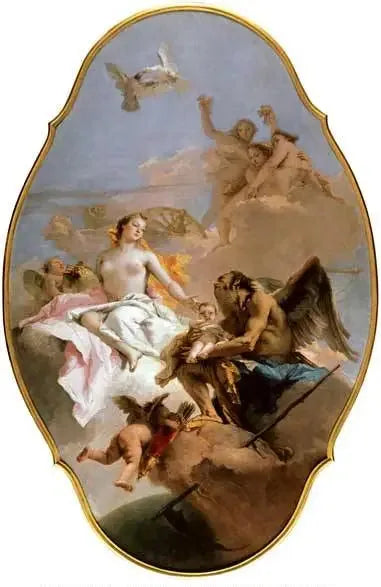 Venüs ve Zaman ile Bir Alegori - Giovanni Battista Tiepolo
