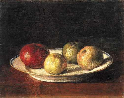 Une assiette de pommes - Henri Fantin-Latour
