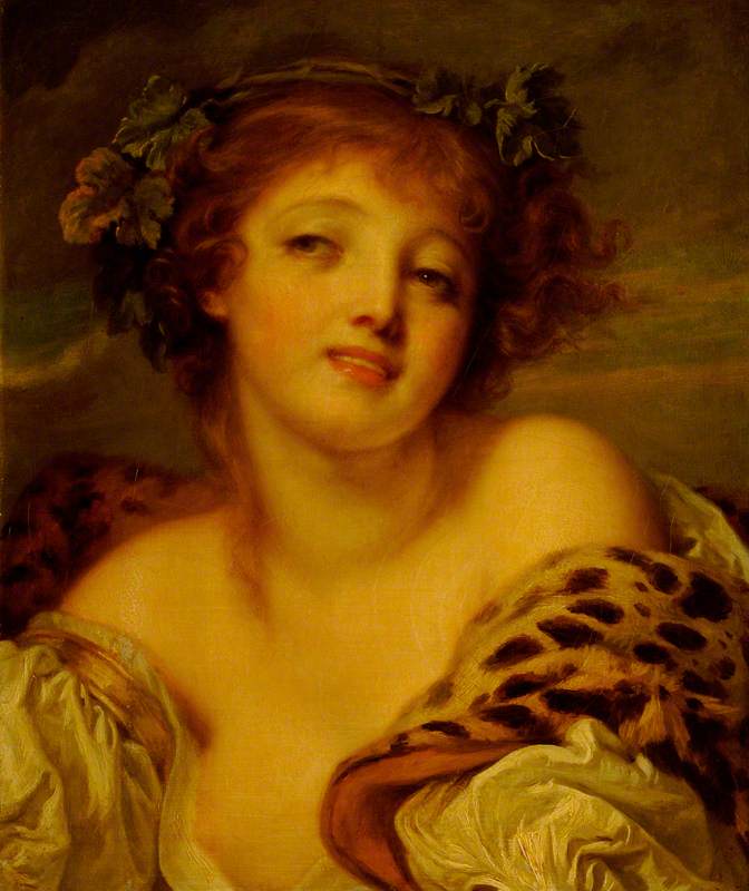 Bir Bacchante - Jean-Baptiste Greuze