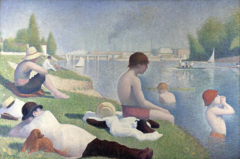 Asnières'de Bir Yüzme - Georges Seurat