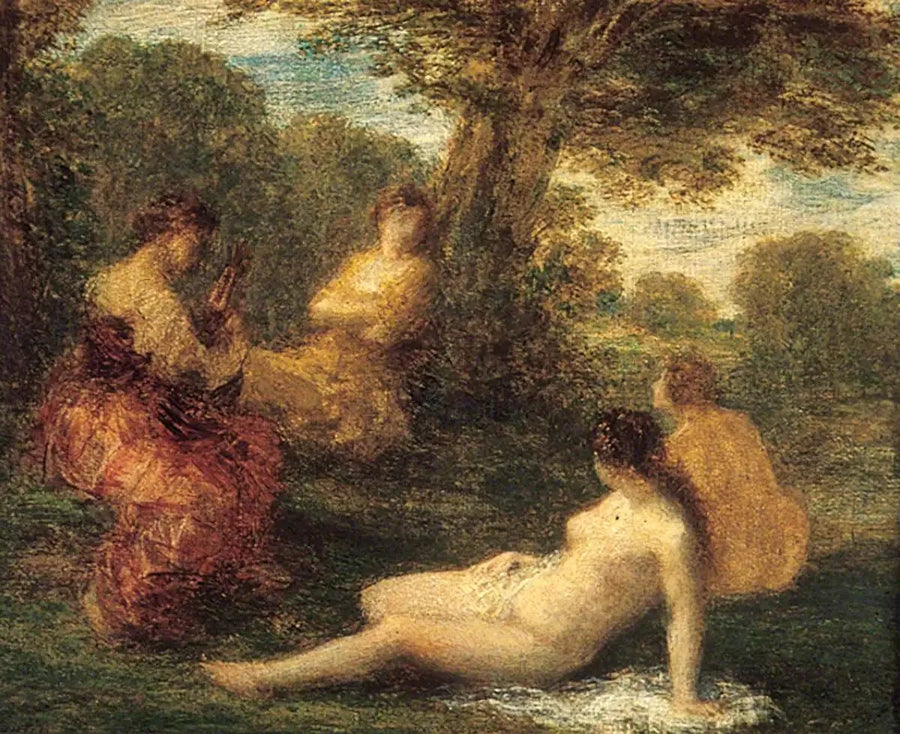 Rahat Bir Koruma (La Causerie) - Henri Fantin-Latour