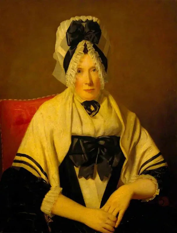 Dantel şapkalı bir kadın (belki Ann Edgar, Lady Raeburn) - Henry Raeburn