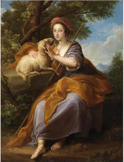 Leeson ailesinden bir kadın çoban olarak - Pompeo Batoni