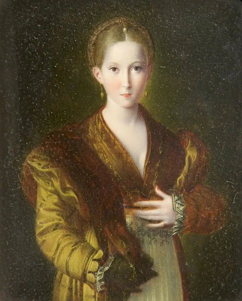 Bir kadın ayakta duruyor - Parmigianino