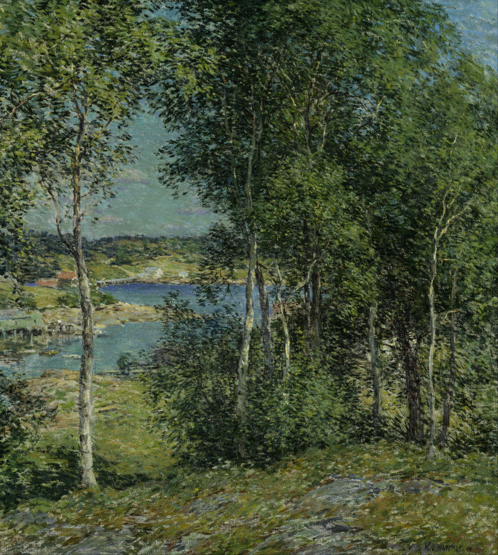 Une famille de bouleaux - Willard Metcalf - Alpha Reproduction