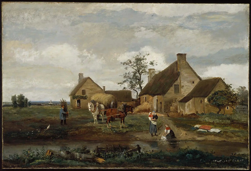 Nièvre'de Bir Çiftlik - Jean-Baptiste Camille Corot