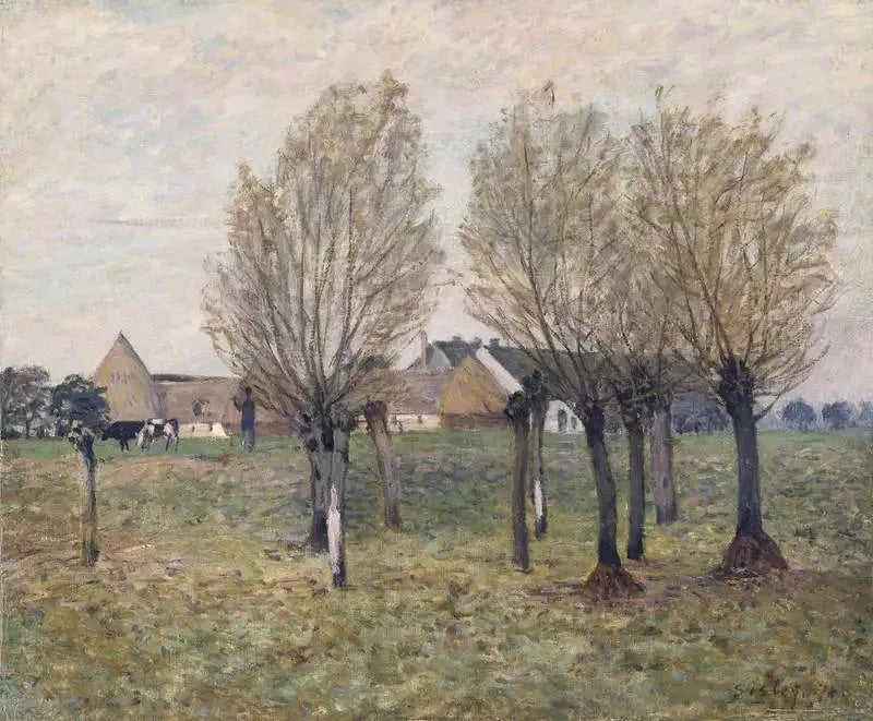 Normandiya Çiftliği - Alfred Sisley