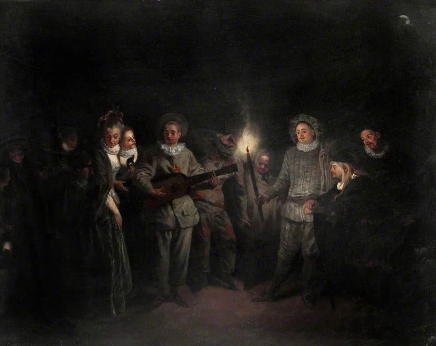 Bir Müzik Festivali (İtalyan Tiyatrosunda Aşk) - Antoine Watteau