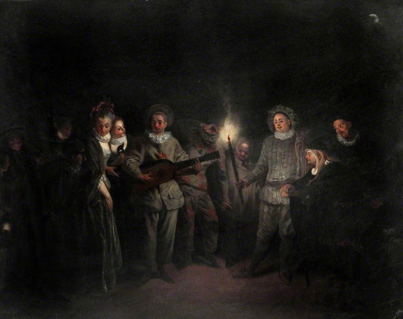 Bir Müzik Festivali (İtalyan Tiyatrosunda Aşk) - Antoine Watteau